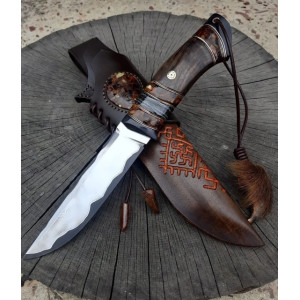 БУРИЙ ВЕДМІДЬ II ніж ручної роботи майстра Павла Гончаренка, сталь - ламінат ДІ69-МП, 65 HRC. Photo 2